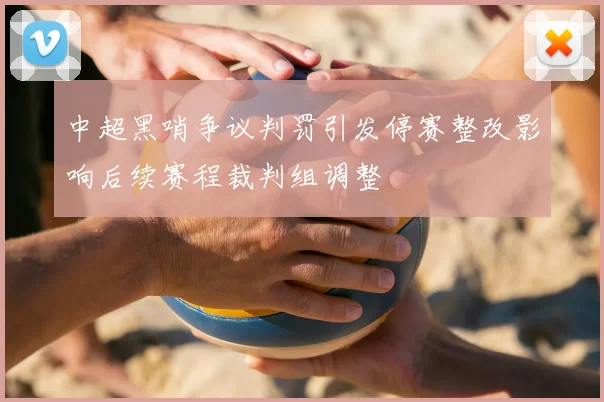 中超黑哨争议判罚引发停赛整改影响后续赛程裁判组调整